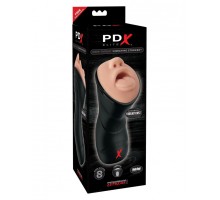 Мастурбатор-ротик с вибрацией PDX ELITE Deep Throat Vibrating Stroker