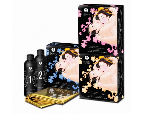 Массажный гель Шампанское и клубника - Контактный восточный массаж 2, 225 мл