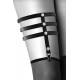 Гартер Bijoux Pour Toi тройной GARTER 3 THONGS BLACK черный