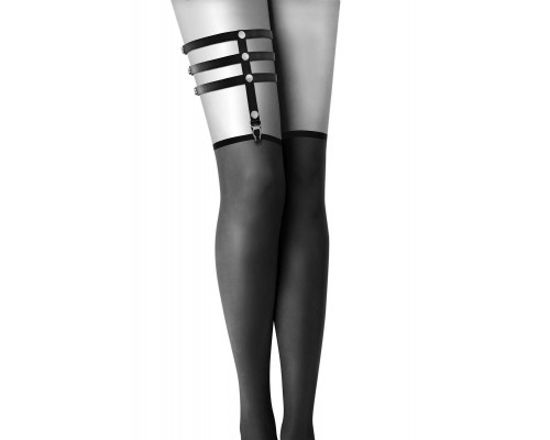 Гартер Bijoux Pour Toi тройной GARTER 3 THONGS BLACK черный