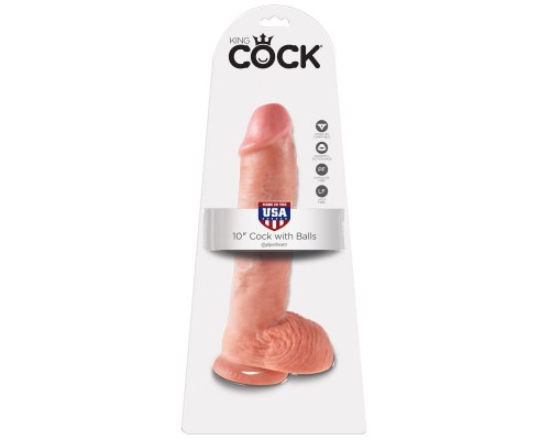 Потрясающий выбор: фаллоимитатор King Cock 10 Cock with Balls!