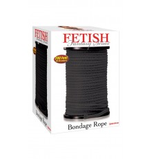 Веревка для фиксации в катушке Fetish Fantasy Series Bondage Rope 200 Feet - Black
