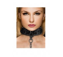 Широкий ошейник с поводком Luxury Collar with Leash