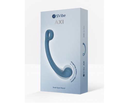 Универсальный вибромассажер SVibe Snail AXI Spot Wand, голубой