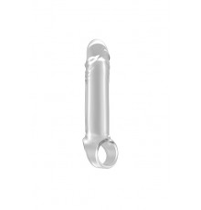 Увеличивающая насадка закрытого типа с кольцом для фиксации на мошонке No.31  - Stretchy Penis Exten
