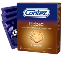 Презерватив "Contex" №3 Ribbed с ребрами
