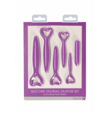 Набор вагинальных расширителей с вибропулей Silicone Vaginal Dilator Set