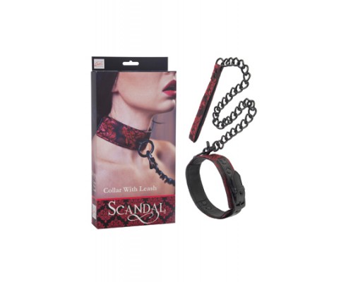 Ошейник с поводком Scandal Collar with Leash