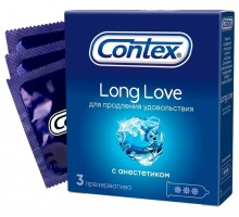Презерватив "Contex" №3 Long Love с анестетиком, продлевают удовольствие