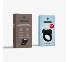 Эрекционное виброкольцо FF STEADY, чёрный 240527