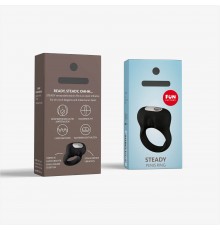 Эрекционное виброкольцо FF STEADY, чёрный 240527