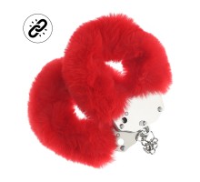 Наручники для эротических игр Heavy-duty Fluffy Handcuffs - Red