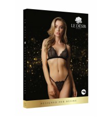 Комплект эротического белья Magic Lace Velvet Lingerie Set (черный)