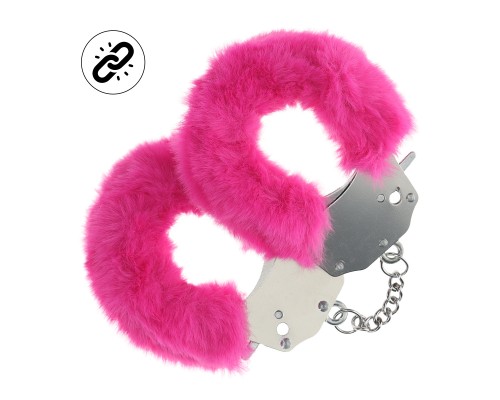 Наручники для эротических игр Heavy-duty Fluffy Handcuffs - Pink