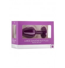 Анальная пробка с кристаллом Diamond Butt Plug (Large)