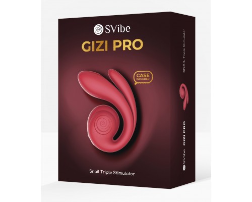 Инновационный SVibe GIZI Pro вибратор, бордовый