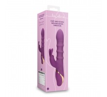 Вибратор с тремя движущимися кольцами - Orchidee Purple