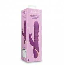 Вибратор с тремя движущимися кольцами - Orchidee Purple