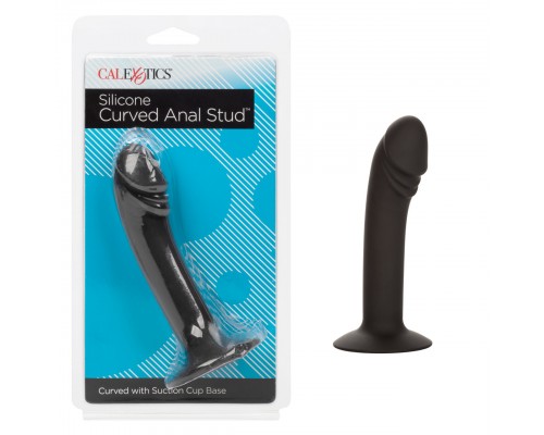 Анальный фаллоимитатор SILICONE CURVED ANAL STUD