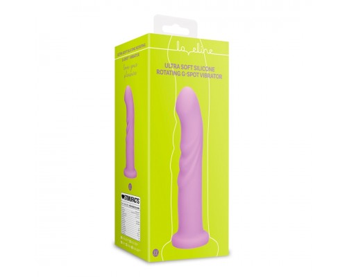 Ультрамягкий силиконовый вращающийся вибратор для точки G (лаванда)