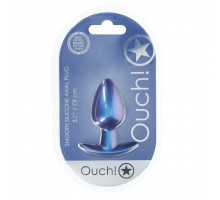 Анальная пробка из силикона M - Metallic Bl