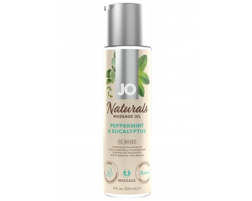 Массажное масло JO - Peppermint & Eucalyptus/Мята и эвкалипт 120 mL