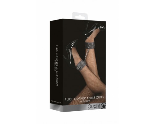 Наножники (оковы, фиксаторы) Plush Leather Ankle Cuffs