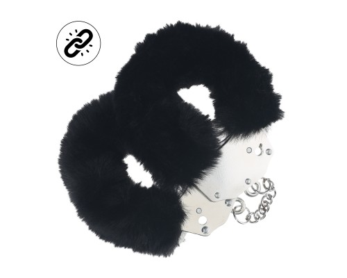 Наручники для эротических игр Heavy-duty Fluffy Handcuffs - Black
