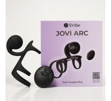 Многофункциональное эрекционное кольцо SVibe JOVI ARC, черный