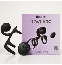 Многофункциональное эрекционное кольцо SVibe JOVI ARC, черный