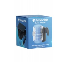 Инновационный робот-мастурбатор Black Knight с массажем бусинами