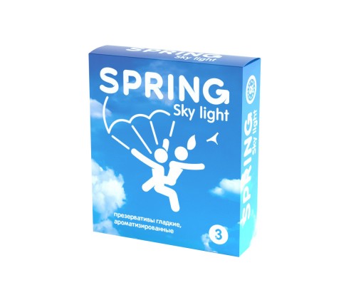 Презервативы SPRING™ Sky Light, 3 шт./уп. (ультра-тонкие)