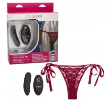 Трусики с вибромассажером для стимуляции клитораRemote Control Lace Thong Set