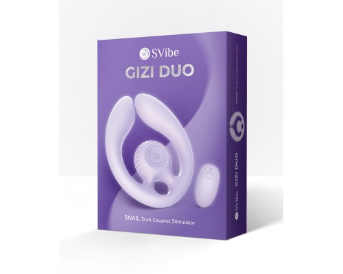 Парный вибромассажер SVibe Snail GIZI Duo, лиловый