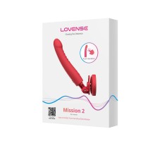 Вибратор LOVENSE Mission 2 с креплением, красный