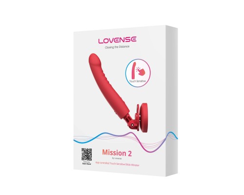 Вибратор LOVENSE Mission 2 с креплением, красный