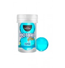 Лубрикант HOT BALL PLUS на масляной основе в виде двух шариков с охлаждающим эффектом.