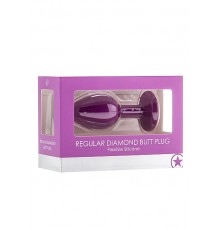 Анальная пробка с кристаллом Diamond Butt Plug (Medium)