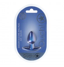 Анальная пробка из силикона S- Metallic Blu