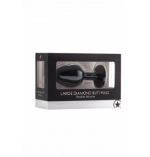 Анальная пробка с кристаллом Diamond Butt Plug (Large)