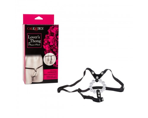 Стимулирующие трусики  Lover's Thong With Pleasure Pearls