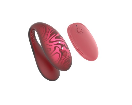 Парный вибромассажер TWIN+, Red с управлением через приложение.