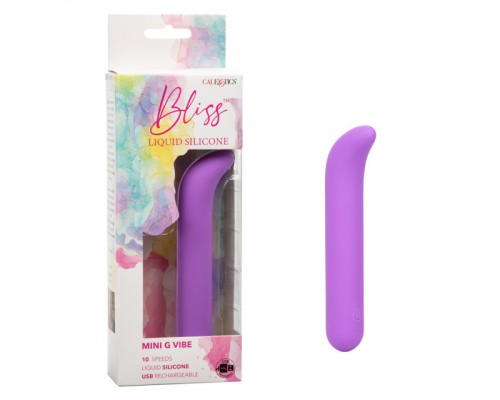 Вибромассажер для стимуляции зоны G Bliss Liquid Silicone Mini G Vibe