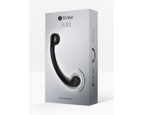 Универсальный вибромассажер SVibe Snail AXI Spot Wand, чёрный