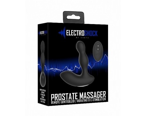 Массажер простаты с электростимуляцией и пультом управления Prostate massager Shots Electroshock