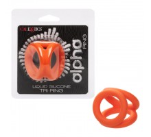 Тройное эрекционное кольцо из жидкого силикона Alpha Liquid Silicone Tri-Ring