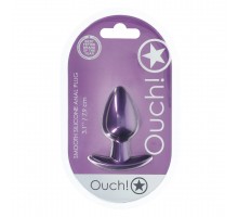 Анальная пробка из силикона M - Metallic Pu