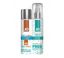 Набор из лубриканта и очистителя JO Anal H2O + Toy Cleaner